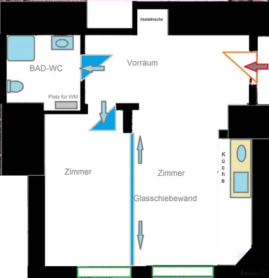 2-Zimmer-Gewerbeimmobilie mieten in Graz – 32 m², € 456 – Bild 3 von 9