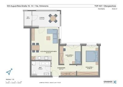 3-Zimmer-Wohnung mieten in Dornbirn – 65,02 m², € 1.340 – Bild 9 von 12