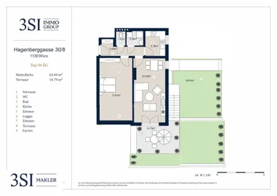 2-Zimmer-Wohnung kaufen in Wien – 62,44 m², € 429.000 – Bild 12 von 12