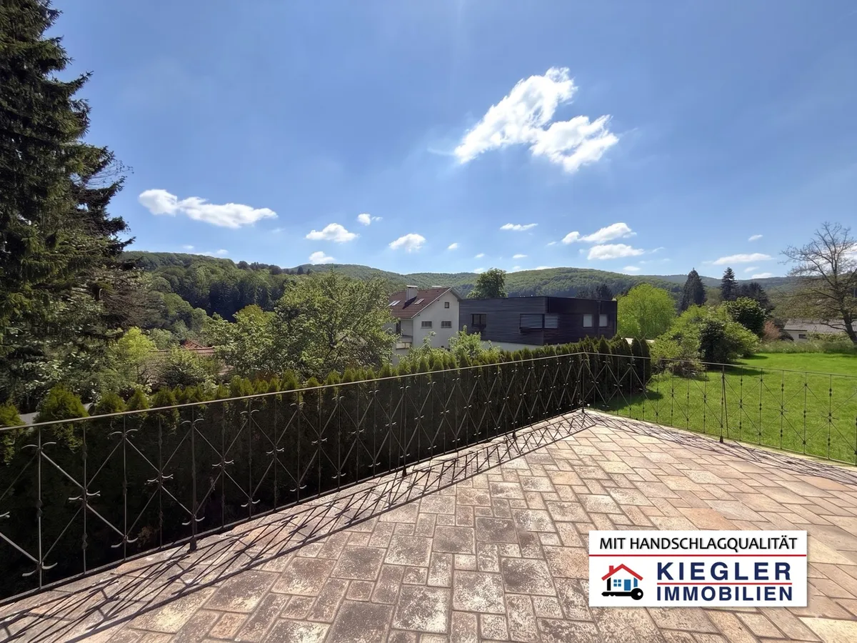 SONNENVERWÖHNTE PANORAMALAGE MIT ENORMEM POTENZIAL: 3000 m² Grundstück mit Bestandshaus, perfekte Südausrichtung, in begehrter Eichgrabner Wohngegend! - Widok 2