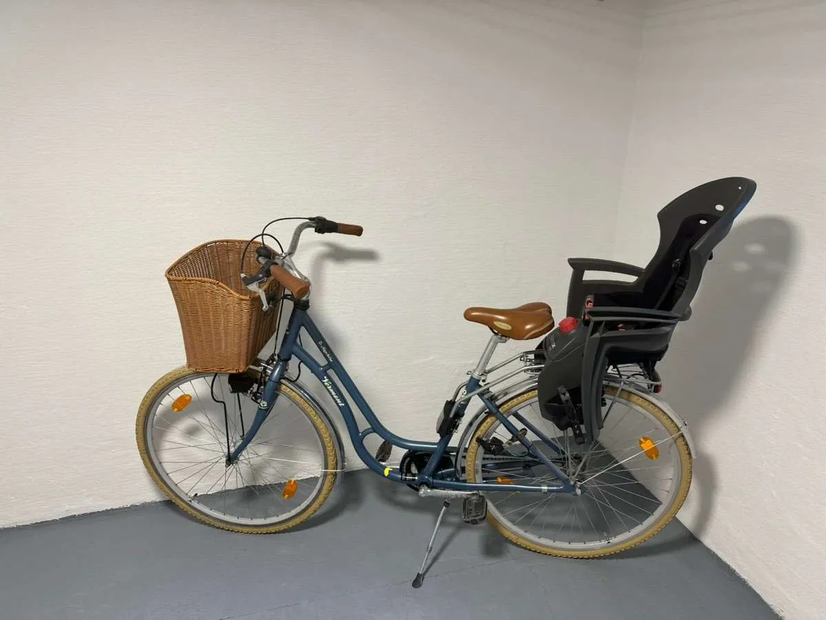 holland damenfahrrad mit korb Komfort Fahrrad Citybike Weidenkorb Hollandrad, 26 Zoll, Creme-Braun, 7-Gang Sport & Freizeit my26 Aufbewahrungskörbe weiß, Stoffkorb Wickeltisch Menge:Set L