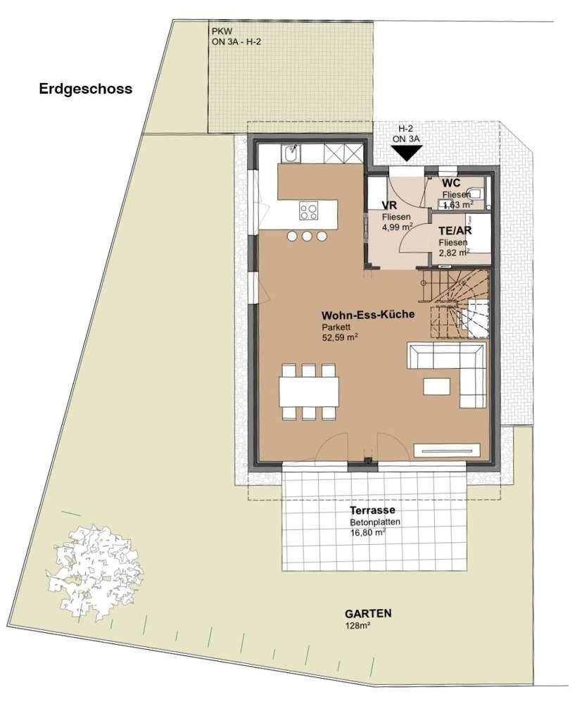 HAUS MIT GARTEN ++ TEILMÖBLIERT ++ REHGASSE 1210 WIEN ++ - Ansicht 2