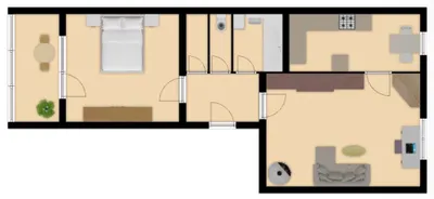 Zentrale Wohnung mit Parkplatz im Innenhof