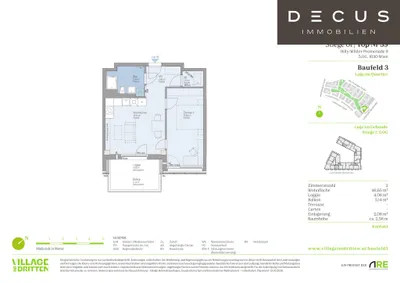 2-Zimmer-Wohnung mieten in Wien – 47,5 m², € 1.149 – Bild 9 von 9
