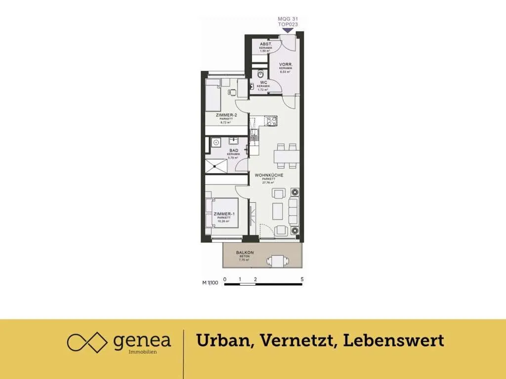 Zentral und modern | Exklusivität erleben | MQG | ERSTBEZUG – pohled 2