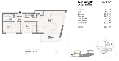 3-Zimmer-Wohnung kaufen in Mödling – 86,07 m², € 577.500 – Bild 9 von 9