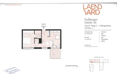 2-Zimmer-Wohnung mieten in Wien – 39,5 m², € 950 – Bild 7 von 7