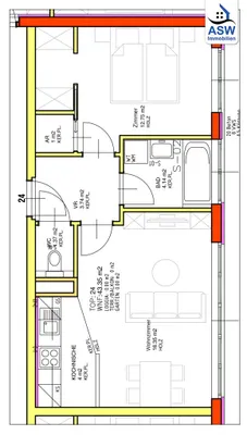 2-Zimmer-Wohnung kaufen in Wien – 43,35 m², € 220.000 – Bild 8 von 8