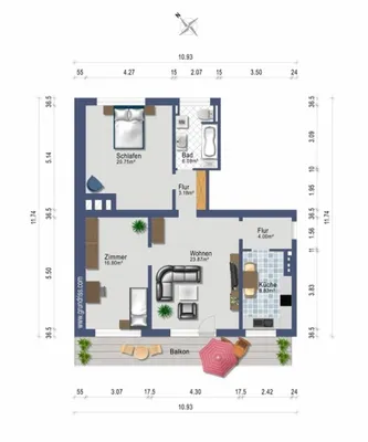 3-Zimmer-Wohnung mieten in Zell am See – 85 m², € 1.349 – Bild 13 von 13