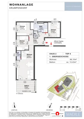 4-Zimmer-Wohnung kaufen in Klagenfurt Land – 86,1 m², € 548.500 – Bild 6 von 6