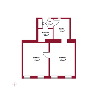 2-Zimmer-Wohnung kaufen in Wien – 48,92 m², € 129.000 – Bild 5 von 5