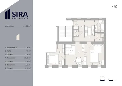 4-Zimmer-Wohnung mieten in Wien – 100,52 m², € 800 – Bild 13 von 13