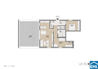 3-Zimmer-Wohnung kaufen in Graz – 73,24 m², € 628.505 – Bild 3 von 3