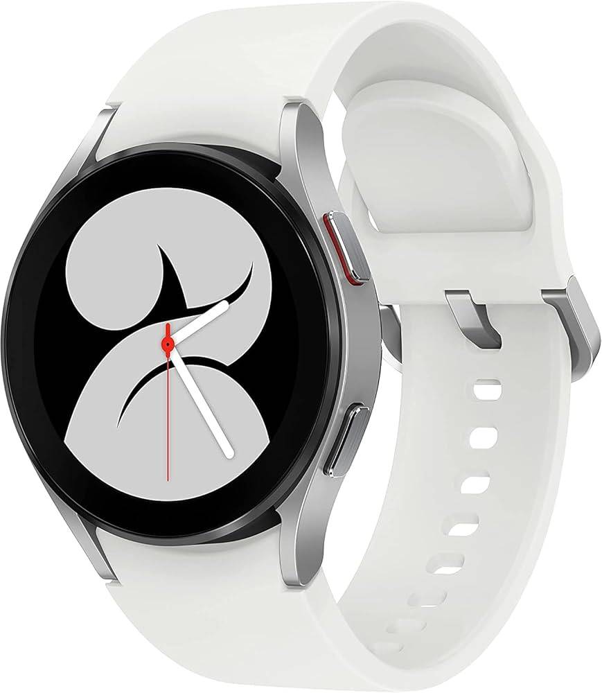 Samsung Galaxy Watch4 40mm Silber (2021) | Smartwatch mit Bluetooth | inklusive Ladegerät | Modell SM-R860 | Aluminiumgehäuse | weißes Armband | Zustand: Sehr Gut #2059317