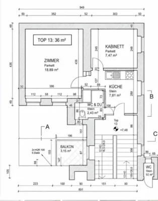2-Zimmer-Wohnung kaufen in Wien – 36 m², € 195.000 – Bild 8 von 8
