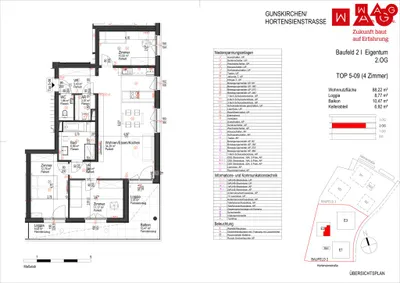 4-Zimmer-Wohnung kaufen in Wels-Land – 88,22 m², € 392.700 – Bild 6 von 6
