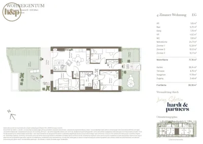 4-Zimmer-Wohnung kaufen in Wien – 71,78 m², € 466.500 – Bild 9 von 9