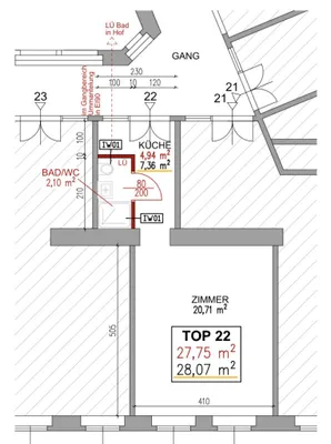 1-Zimmer-Wohnung kaufen in Wien – 27,75 m², € 120.000 – Bild 8 von 8