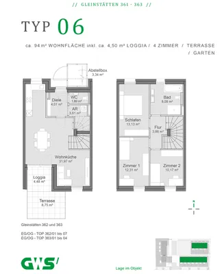 4-Zimmer-Wohnung mieten in Leibnitz – 89,03 m², € 1.024 – Bild 5 von 5