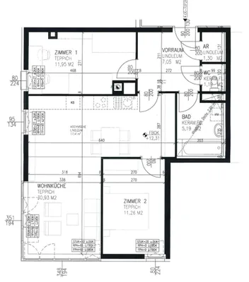 3-Zimmer-Wohnung kaufen in Wien – 68,87 m², € 345.000 – Bild 6 von 6