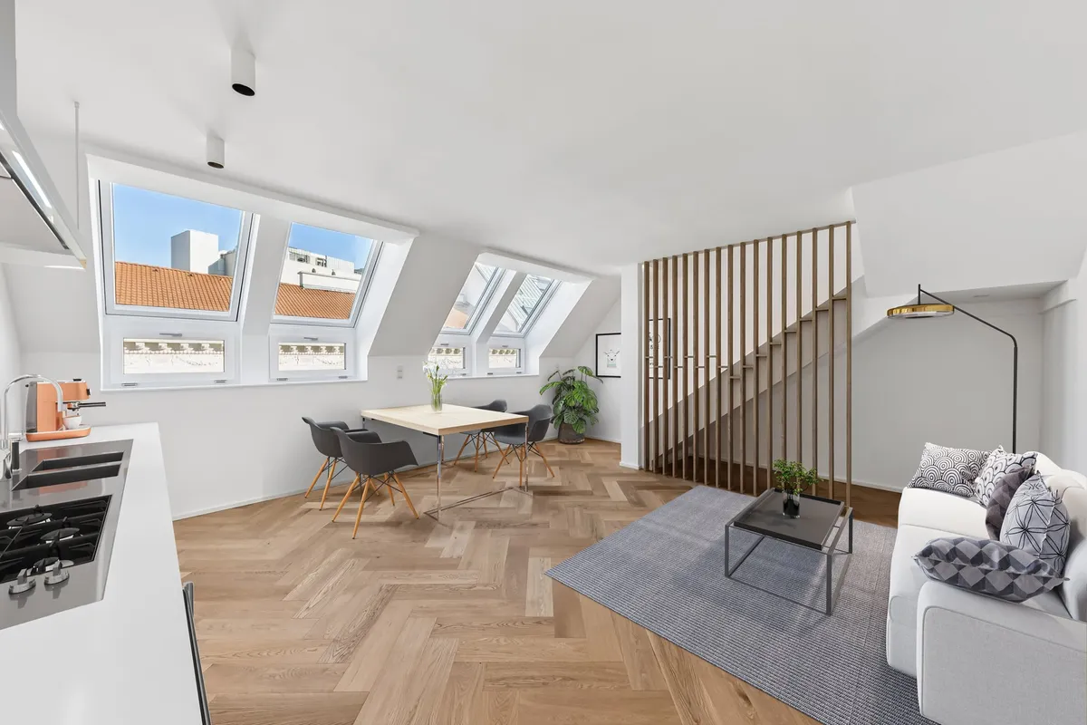 Erstbezug: Dachgeschosswohnung mit Terrasse, Balkon und freiem Blick - Ansicht 3