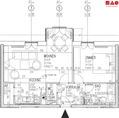 2-Zimmer-Wohnung mieten in Linz Land – 53,6 m², € 673 – Bild 8 von 8