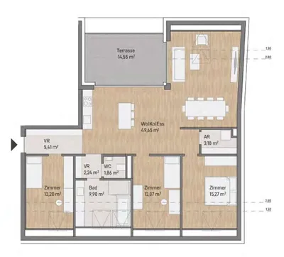 4-Zimmer-Wohnung kaufen in Graz – 113,78 m², € 688.679 – Bild 8 von 8