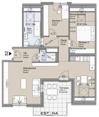 3-Zimmer-Wohnung kaufen in Wien – 83,62 m², € 720.000 – Bild 30 von 30