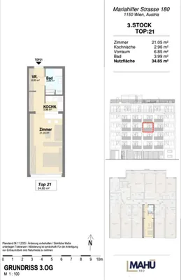 1-Zimmer-Wohnung kaufen in Wien – 34,85 m², € 290.500 – Bild 7 von 7