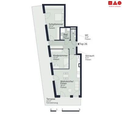 3-Zimmer-Wohnung mieten in Graz – 76,56 m², € 1.342 – Bild 12 von 12