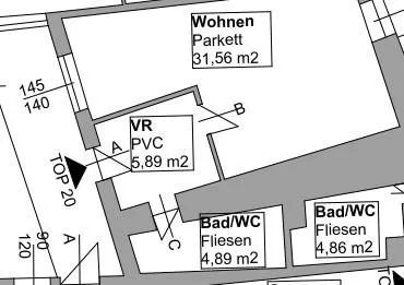 1-Zimmer-Wohnung mieten in Wels-Land – 42,34 m², € 498 – Bild 5 von 5