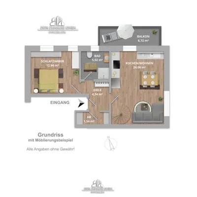 3-Zimmer-Wohnung kaufen in Salzburg Stadt – 47 m², € 299.000 – Bild 16 von 17
