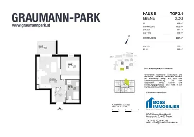 2-Zimmer-Wohnung kaufen in Linz Land – 38,07 m², € 228.400 – Bild 13 von 13