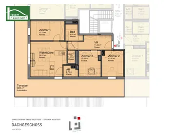 4-Zimmer-Wohnung mieten in Wiener Neustadt – 80,18 m², € 1.275 – Bild 22 von 22