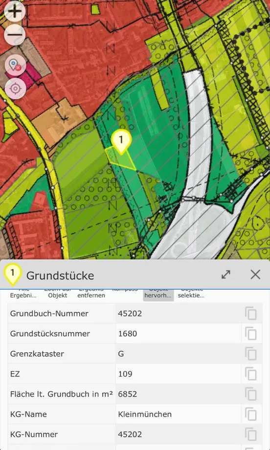 Grünlandgrundstück in Linz-Kleinmünchen - 6.852 m² - Ansicht 2