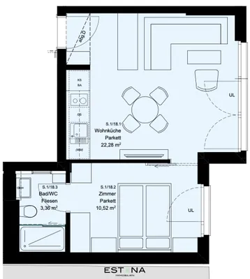 2-Zimmer-Wohnung kaufen in Wien – 36,16 m², € 209.000 – Bild 9 von 9