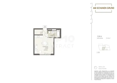 1-Zimmer-Wohnung kaufen in Wien – 31,29 m², € 172.100 – Bild 11 von 11