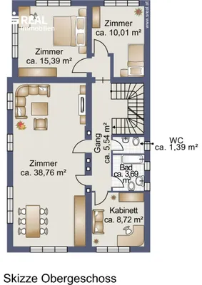 7-Zimmer-Haus kaufen in Baden – 900 m², € 1.230.000 – Bild 23 von 24