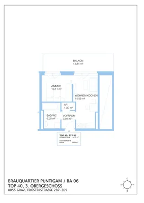 2-Zimmer-Wohnung mieten in Graz – 34,91 m², € 601 – Bild 10 von 10