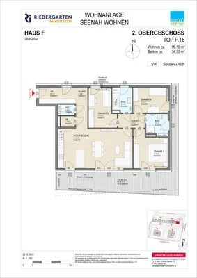 4-Zimmer-Wohnung kaufen in Klagenfurt – 99,1 m², € 515.000 – Bild 7 von 7