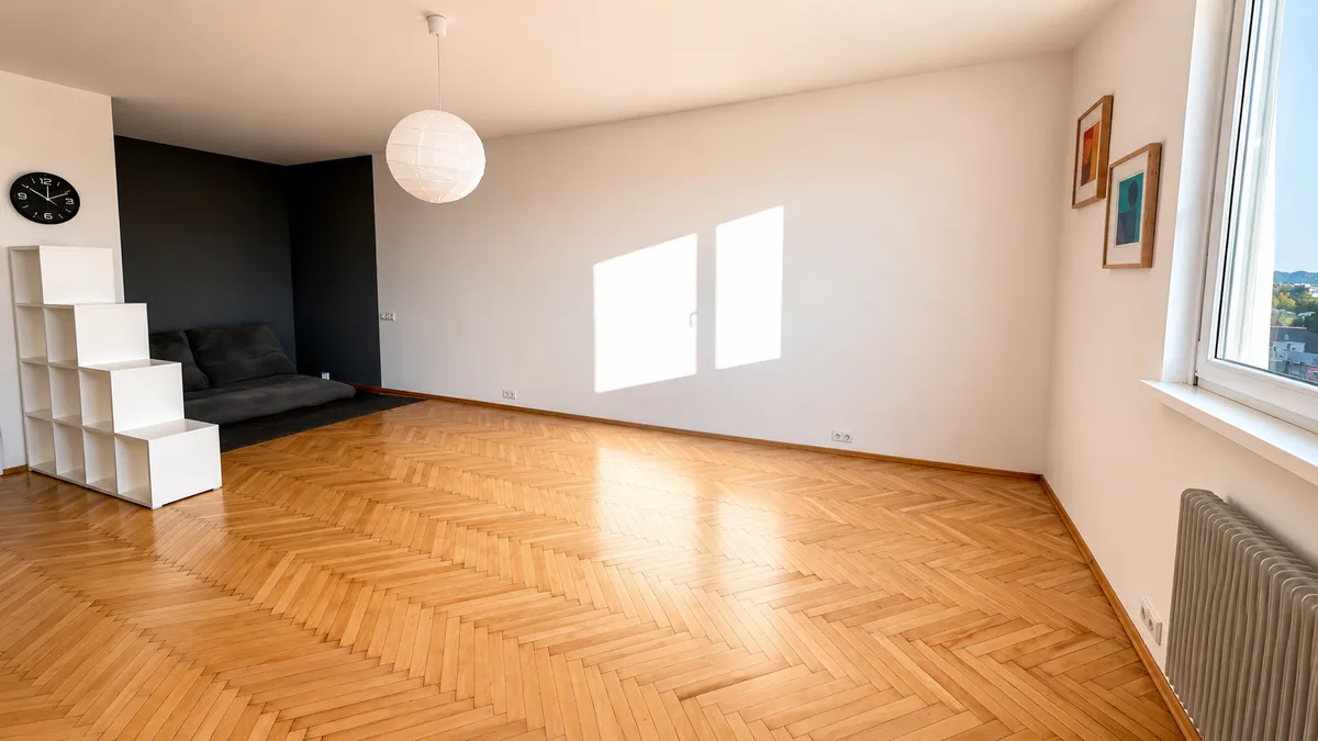 Renovierte Eigentumswohnung mit Fischgrätparkett & unverbaubarem Fernblick | nur € 176 BK inkl. Heizung - Ansicht 3