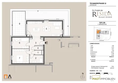 3-Zimmer-Wohnung kaufen in Mödling – 80,46 m², € 499.000 – Bild 16 von 16