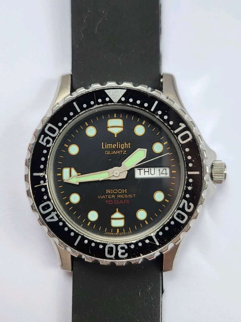 Ricoh Limelight Vintage Diver Quartz 270103