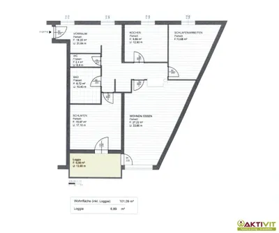 3-Zimmer-Wohnung kaufen in Feldkirchen – 96 m², € 293.000 – Bild 16 von 17