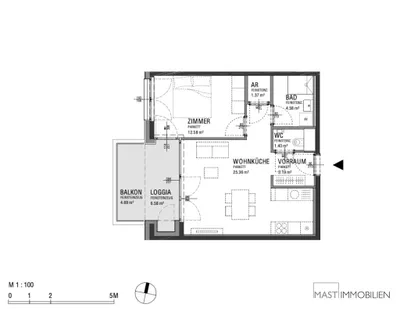 2-Zimmer-Wohnung kaufen in Wien – 55,06 m², € 355.000 – Bild 11 von 11