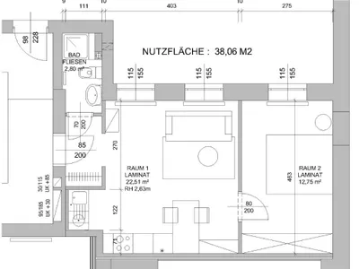 2-Zimmer-Wohnung mieten in Wels – 38 m², € 612 – Bild 6 von 6