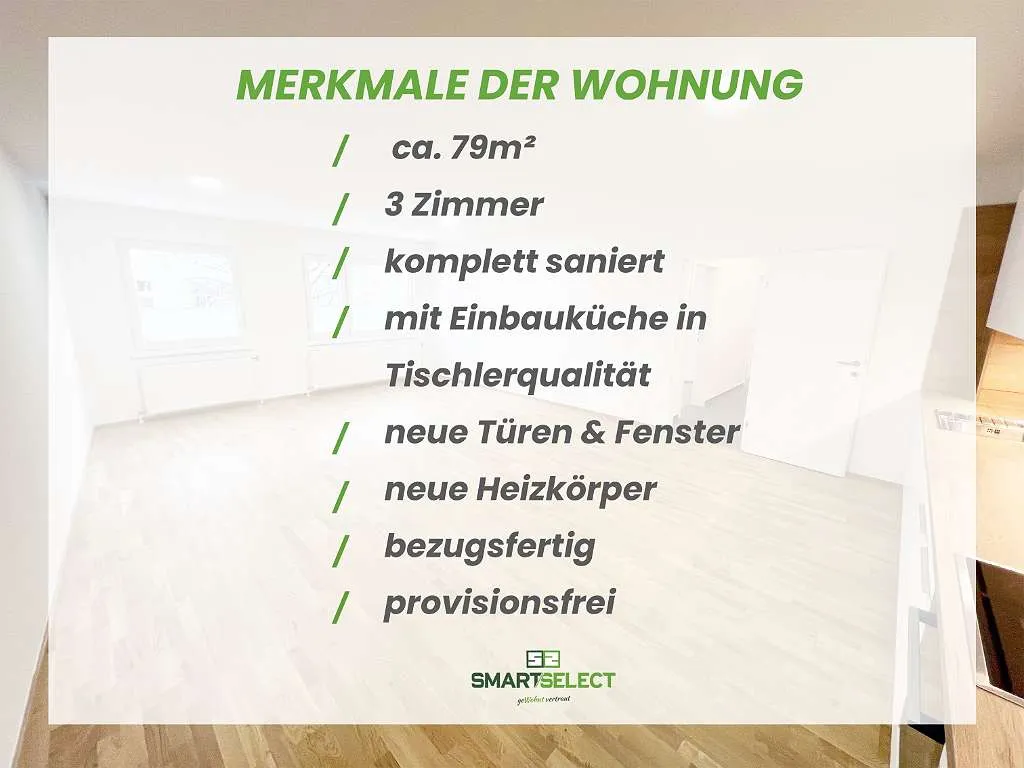3-ZI-EIGENTUM in zentraler KLOSTERNEUBURGER Lage - ERSTBEZUG NACH SANIERUNG - PROVISIONSFREI !! - Ansicht 2