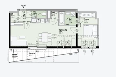 2-Zimmer-Wohnung kaufen in Wien – 53,08 m², € 365.600 – Bild 9 von 9