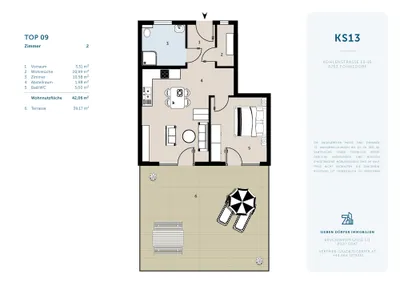 2-Zimmer-Wohnung kaufen in Murtal – 42,06 m², € 113.000 – Bild 3 von 10