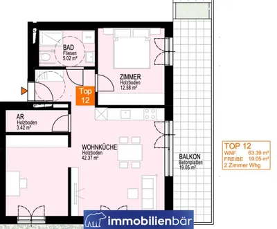 3-Zimmer-Wohnung kaufen in Linz – 63,39 m², € 495.000 – Bild 7 von 7